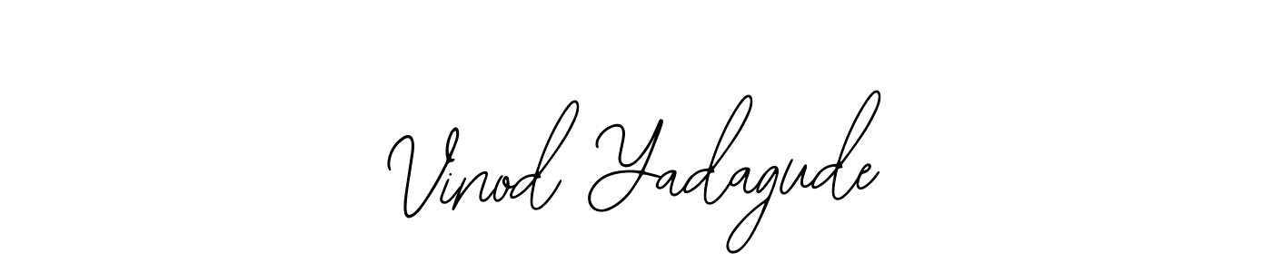 Use a signature maker to create a handwritten signature online. With this signature software, you can design (Bearetta-2O07w) your own signature for name Vinod Yadagude. Vinod Yadagude signature style 12 images and pictures png