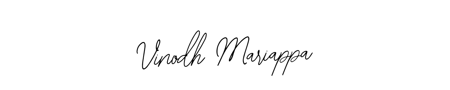 Create a beautiful signature design for name Vinodh Mariappa. With this signature (Bearetta-2O07w) fonts, you can make a handwritten signature for free. Vinodh Mariappa signature style 12 images and pictures png