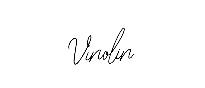 Also You can easily find your signature by using the search form. We will create Vinolin name handwritten signature images for you free of cost using Bearetta-2O07w sign style. Vinolin signature style 12 images and pictures png