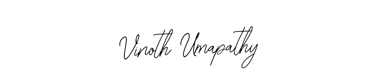 Make a beautiful signature design for name Vinoth Umapathy. With this signature (Bearetta-2O07w) style, you can create a handwritten signature for free. Vinoth Umapathy signature style 12 images and pictures png