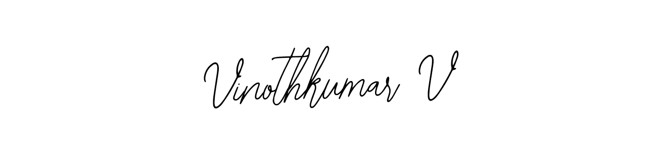 Make a beautiful signature design for name Vinothkumar V. With this signature (Bearetta-2O07w) style, you can create a handwritten signature for free. Vinothkumar V signature style 12 images and pictures png