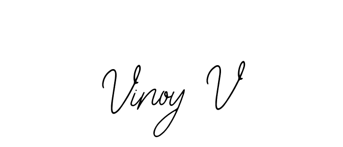 Bearetta-2O07w is a professional signature style that is perfect for those who want to add a touch of class to their signature. It is also a great choice for those who want to make their signature more unique. Get Vinoy V name to fancy signature for free. Vinoy V signature style 12 images and pictures png