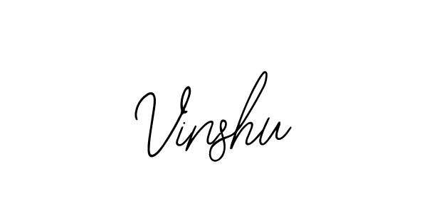 Design your own signature with our free online signature maker. With this signature software, you can create a handwritten (Bearetta-2O07w) signature for name Vinshu. Vinshu signature style 12 images and pictures png