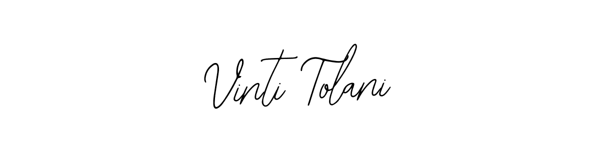 See photos of Vinti Tolani official signature by Spectra . Check more albums & portfolios. Read reviews & check more about Bearetta-2O07w font. Vinti Tolani signature style 12 images and pictures png