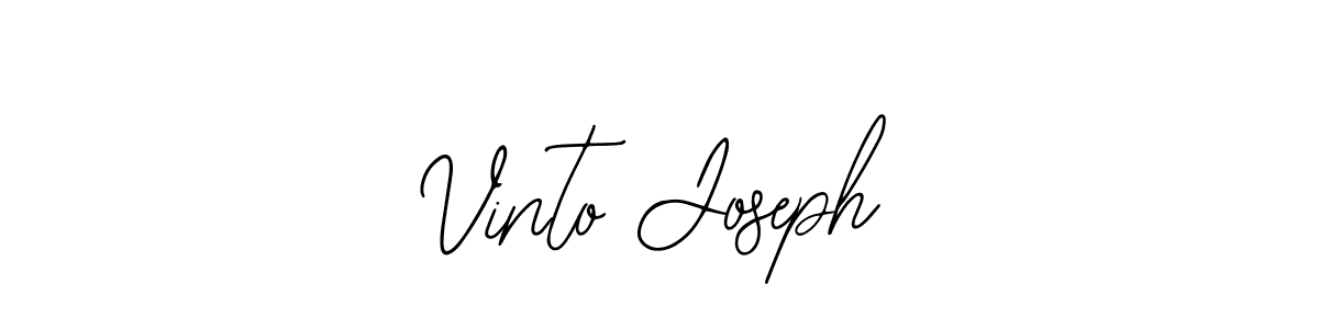 Also we have Vinto Joseph name is the best signature style. Create professional handwritten signature collection using Bearetta-2O07w autograph style. Vinto Joseph signature style 12 images and pictures png