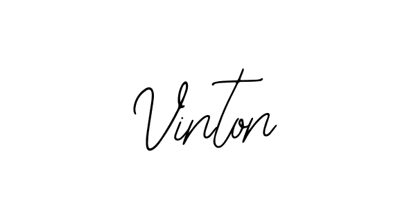 Vinton stylish signature style. Best Handwritten Sign (Bearetta-2O07w) for my name. Handwritten Signature Collection Ideas for my name Vinton. Vinton signature style 12 images and pictures png