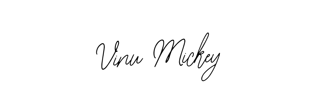 You should practise on your own different ways (Bearetta-2O07w) to write your name (Vinu Mickey) in signature. don't let someone else do it for you. Vinu Mickey signature style 12 images and pictures png