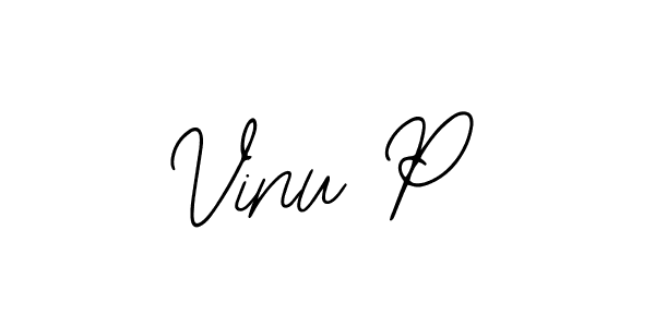 How to make Vinu P signature? Bearetta-2O07w is a professional autograph style. Create handwritten signature for Vinu P name. Vinu P signature style 12 images and pictures png