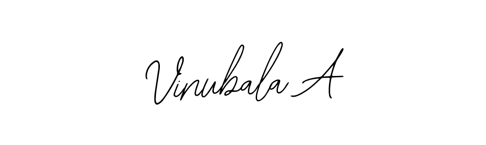How to make Vinubala A signature? Bearetta-2O07w is a professional autograph style. Create handwritten signature for Vinubala A name. Vinubala A signature style 12 images and pictures png