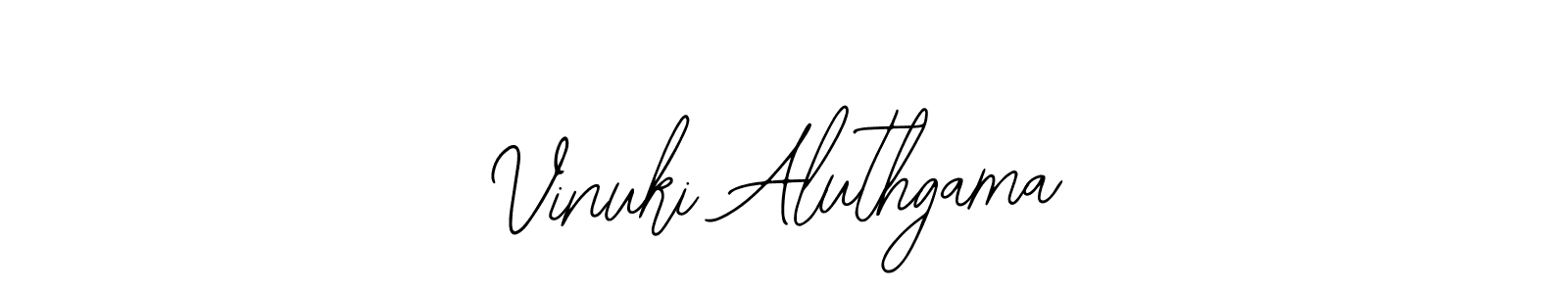 Vinuki Aluthgama stylish signature style. Best Handwritten Sign (Bearetta-2O07w) for my name. Handwritten Signature Collection Ideas for my name Vinuki Aluthgama. Vinuki Aluthgama signature style 12 images and pictures png