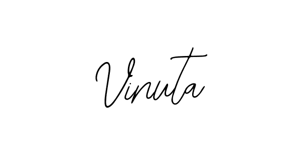 Make a beautiful signature design for name Vinuta. With this signature (Bearetta-2O07w) style, you can create a handwritten signature for free. Vinuta signature style 12 images and pictures png
