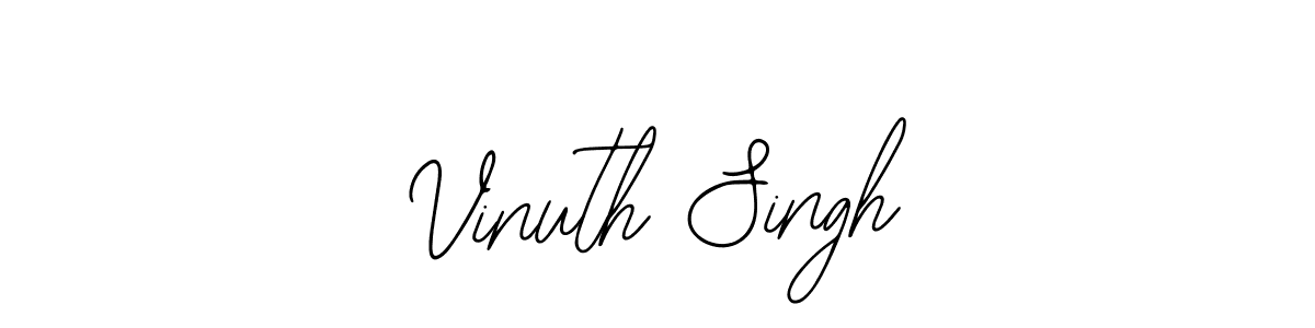 if you are searching for the best signature style for your name Vinuth Singh. so please give up your signature search. here we have designed multiple signature styles  using Bearetta-2O07w. Vinuth Singh signature style 12 images and pictures png