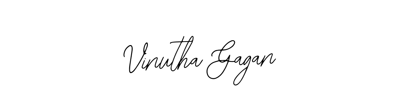 How to make Vinutha Gagan signature? Bearetta-2O07w is a professional autograph style. Create handwritten signature for Vinutha Gagan name. Vinutha Gagan signature style 12 images and pictures png