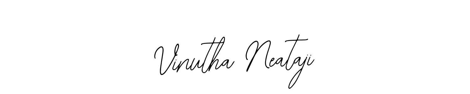 Bearetta-2O07w is a professional signature style that is perfect for those who want to add a touch of class to their signature. It is also a great choice for those who want to make their signature more unique. Get Vinutha Neataji name to fancy signature for free. Vinutha Neataji signature style 12 images and pictures png