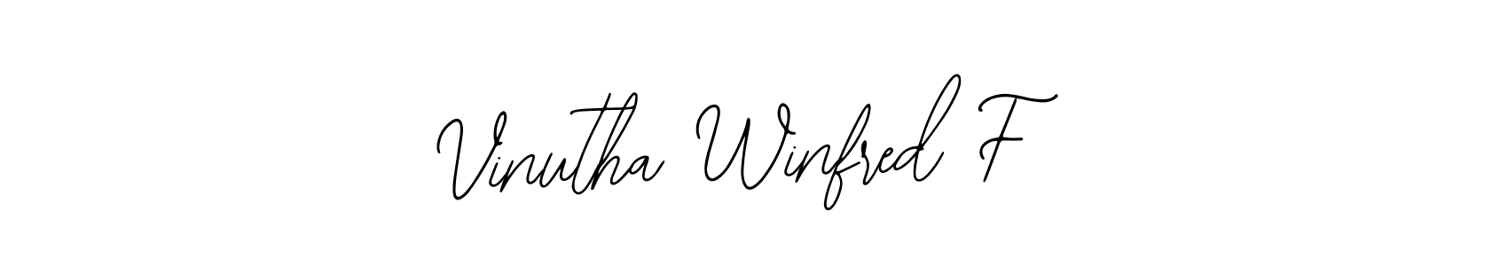 Create a beautiful signature design for name Vinutha Winfred F. With this signature (Bearetta-2O07w) fonts, you can make a handwritten signature for free. Vinutha Winfred F signature style 12 images and pictures png