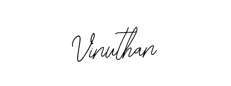 How to make Vinuthan signature? Bearetta-2O07w is a professional autograph style. Create handwritten signature for Vinuthan name. Vinuthan signature style 12 images and pictures png