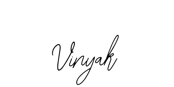 Use a signature maker to create a handwritten signature online. With this signature software, you can design (Bearetta-2O07w) your own signature for name Vinyak. Vinyak signature style 12 images and pictures png