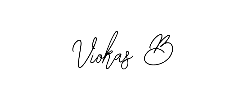 Make a beautiful signature design for name Viokas B. With this signature (Bearetta-2O07w) style, you can create a handwritten signature for free. Viokas B signature style 12 images and pictures png