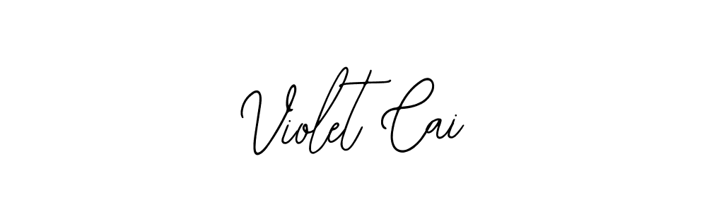 Also You can easily find your signature by using the search form. We will create Violet Cai name handwritten signature images for you free of cost using Bearetta-2O07w sign style. Violet Cai signature style 12 images and pictures png