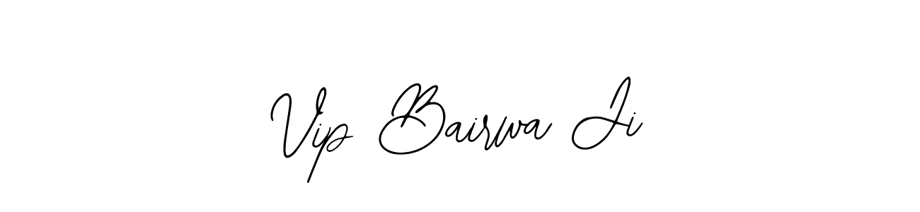 Use a signature maker to create a handwritten signature online. With this signature software, you can design (Bearetta-2O07w) your own signature for name Vip Bairwa Ji. Vip Bairwa Ji signature style 12 images and pictures png