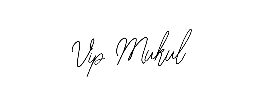Use a signature maker to create a handwritten signature online. With this signature software, you can design (Bearetta-2O07w) your own signature for name Vip Mukul. Vip Mukul signature style 12 images and pictures png