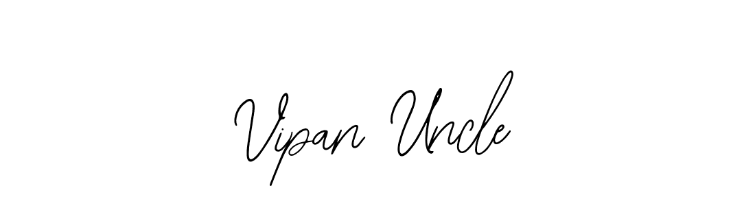 The best way (Bearetta-2O07w) to make a short signature is to pick only two or three words in your name. The name Vipan Uncle include a total of six letters. For converting this name. Vipan Uncle signature style 12 images and pictures png