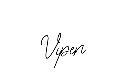 You should practise on your own different ways (Bearetta-2O07w) to write your name (Vipen) in signature. don't let someone else do it for you. Vipen signature style 12 images and pictures png