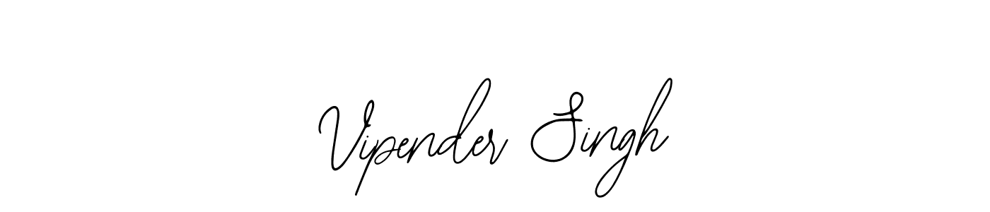 The best way (Bearetta-2O07w) to make a short signature is to pick only two or three words in your name. The name Vipender Singh include a total of six letters. For converting this name. Vipender Singh signature style 12 images and pictures png