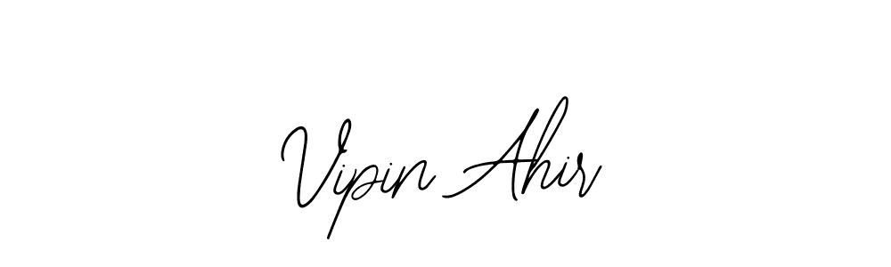 Design your own signature with our free online signature maker. With this signature software, you can create a handwritten (Bearetta-2O07w) signature for name Vipin Ahir. Vipin Ahir signature style 12 images and pictures png