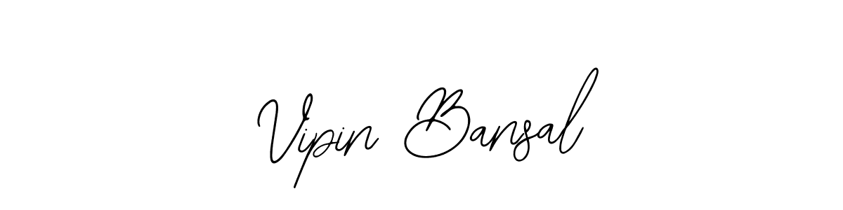 Create a beautiful signature design for name Vipin Bansal. With this signature (Bearetta-2O07w) fonts, you can make a handwritten signature for free. Vipin Bansal signature style 12 images and pictures png