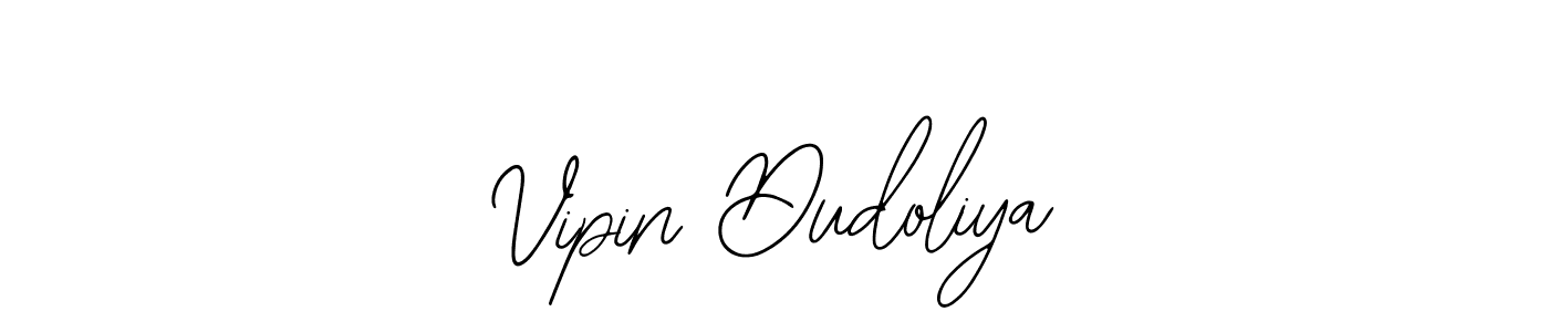 The best way (Bearetta-2O07w) to make a short signature is to pick only two or three words in your name. The name Vipin Dudoliya include a total of six letters. For converting this name. Vipin Dudoliya signature style 12 images and pictures png