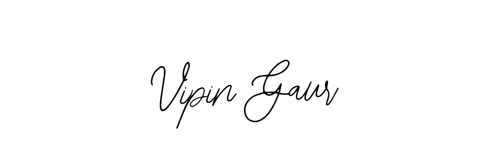 Make a beautiful signature design for name Vipin Gaur. Use this online signature maker to create a handwritten signature for free. Vipin Gaur signature style 12 images and pictures png