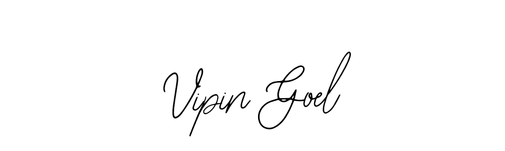 Use a signature maker to create a handwritten signature online. With this signature software, you can design (Bearetta-2O07w) your own signature for name Vipin Goel. Vipin Goel signature style 12 images and pictures png
