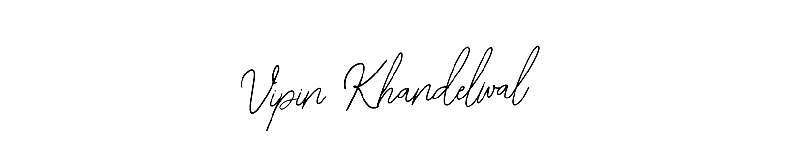 if you are searching for the best signature style for your name Vipin Khandelwal. so please give up your signature search. here we have designed multiple signature styles  using Bearetta-2O07w. Vipin Khandelwal signature style 12 images and pictures png