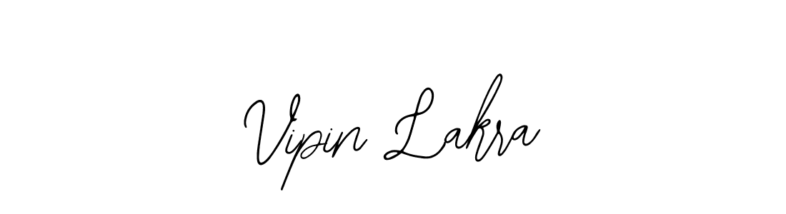 How to make Vipin Lakra name signature. Use Bearetta-2O07w style for creating short signs online. This is the latest handwritten sign. Vipin Lakra signature style 12 images and pictures png