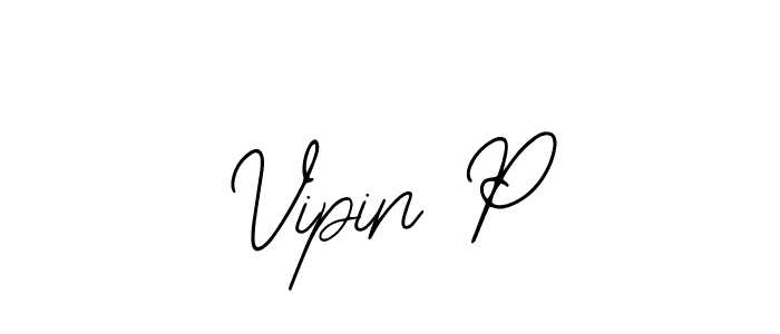 Use a signature maker to create a handwritten signature online. With this signature software, you can design (Bearetta-2O07w) your own signature for name Vipin P. Vipin P signature style 12 images and pictures png