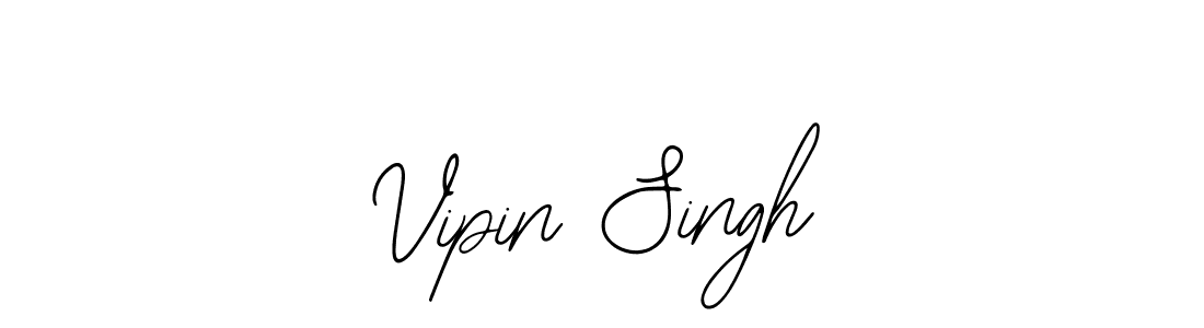 How to make Vipin Singh name signature. Use Bearetta-2O07w style for creating short signs online. This is the latest handwritten sign. Vipin Singh signature style 12 images and pictures png