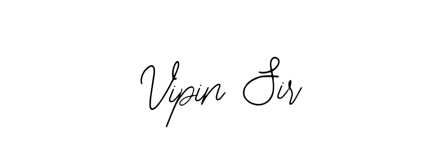 How to make Vipin Sir name signature. Use Bearetta-2O07w style for creating short signs online. This is the latest handwritten sign. Vipin Sir signature style 12 images and pictures png