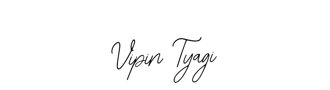 How to make Vipin Tyagi name signature. Use Bearetta-2O07w style for creating short signs online. This is the latest handwritten sign. Vipin Tyagi signature style 12 images and pictures png