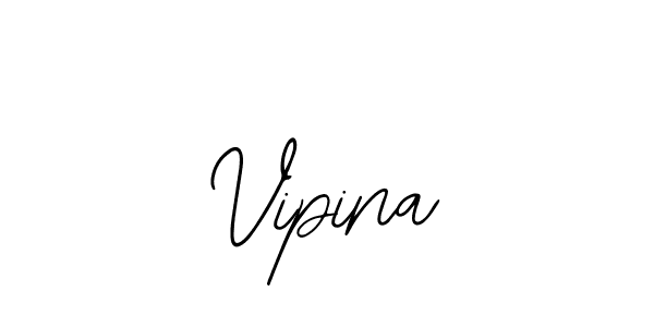 Use a signature maker to create a handwritten signature online. With this signature software, you can design (Bearetta-2O07w) your own signature for name Vipina. Vipina signature style 12 images and pictures png