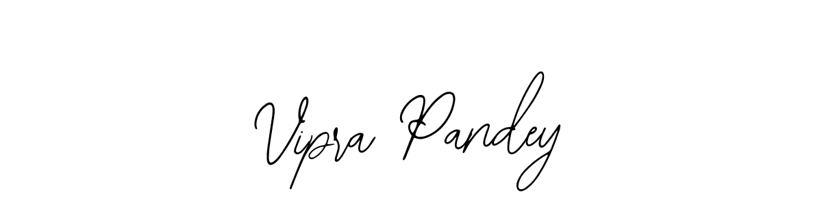 This is the best signature style for the Vipra Pandey name. Also you like these signature font (Bearetta-2O07w). Mix name signature. Vipra Pandey signature style 12 images and pictures png