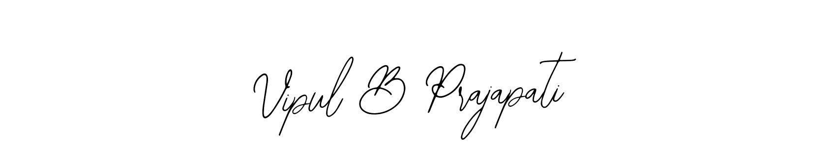 The best way (Bearetta-2O07w) to make a short signature is to pick only two or three words in your name. The name Vipul B Prajapati include a total of six letters. For converting this name. Vipul B Prajapati signature style 12 images and pictures png