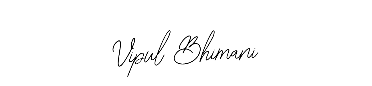 How to make Vipul Bhimani name signature. Use Bearetta-2O07w style for creating short signs online. This is the latest handwritten sign. Vipul Bhimani signature style 12 images and pictures png