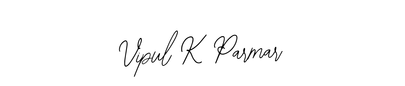 Use a signature maker to create a handwritten signature online. With this signature software, you can design (Bearetta-2O07w) your own signature for name Vipul K Parmar. Vipul K Parmar signature style 12 images and pictures png