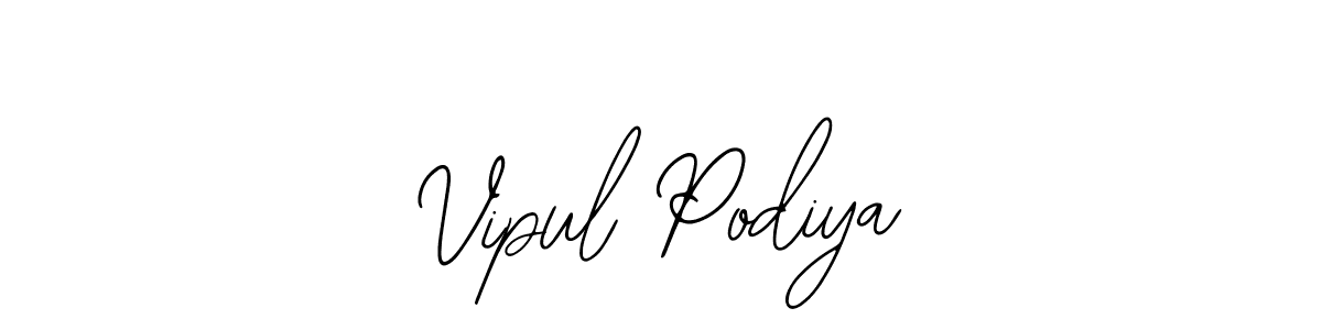 Make a beautiful signature design for name Vipul Podiya. With this signature (Bearetta-2O07w) style, you can create a handwritten signature for free. Vipul Podiya signature style 12 images and pictures png