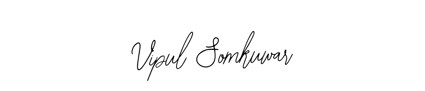 The best way (Bearetta-2O07w) to make a short signature is to pick only two or three words in your name. The name Vipul Somkuwar include a total of six letters. For converting this name. Vipul Somkuwar signature style 12 images and pictures png