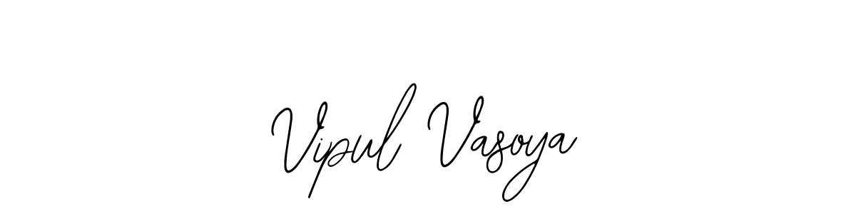 Create a beautiful signature design for name Vipul Vasoya. With this signature (Bearetta-2O07w) fonts, you can make a handwritten signature for free. Vipul Vasoya signature style 12 images and pictures png