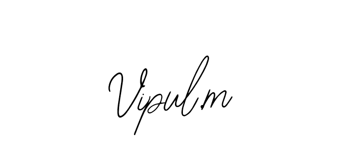 Also You can easily find your signature by using the search form. We will create Vipul.m name handwritten signature images for you free of cost using Bearetta-2O07w sign style. Vipul.m signature style 12 images and pictures png