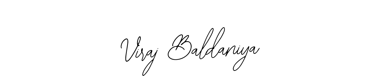 Use a signature maker to create a handwritten signature online. With this signature software, you can design (Bearetta-2O07w) your own signature for name Viraj Baldaniya. Viraj Baldaniya signature style 12 images and pictures png