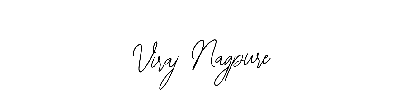 The best way (Bearetta-2O07w) to make a short signature is to pick only two or three words in your name. The name Viraj Nagpure include a total of six letters. For converting this name. Viraj Nagpure signature style 12 images and pictures png